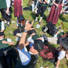 Bierzeltabend in Bayern