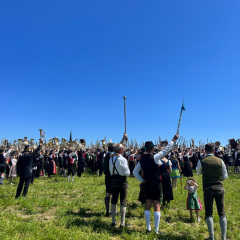 Bierzeltabend in Bayern